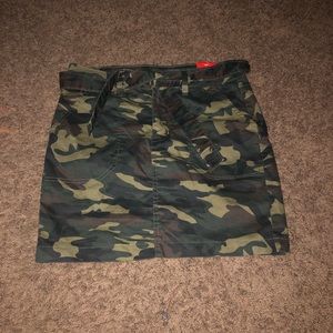 Army green camo skirt